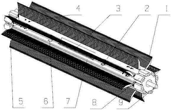 Comb-tooth friction clamping drum-type saffron threads picking head