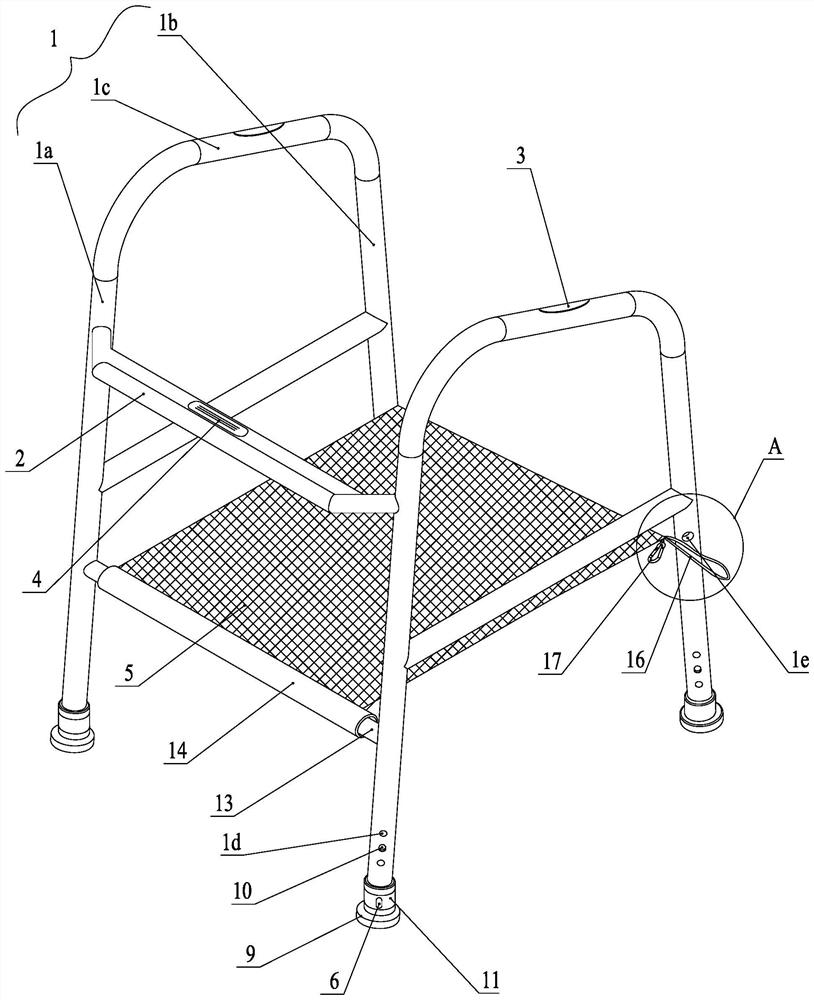 Multifunctional safety walking aid