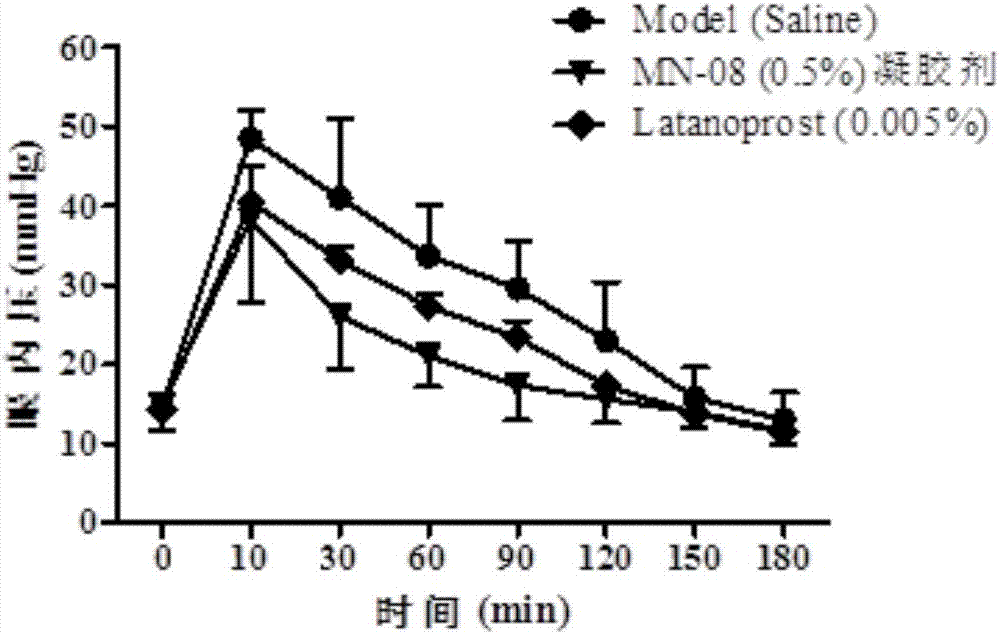 Composition containing amino amantadine mononitrate compounds and used for eyes as well as preparation and application of composition