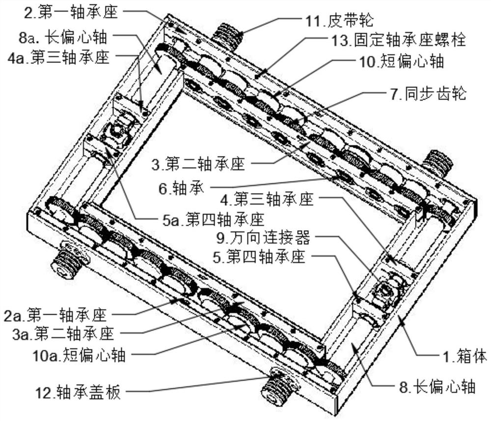 Vibration box of block making machine