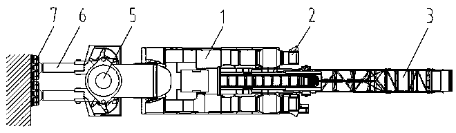 Rock breaking multi-arm cantilever tunneling machine carried with suspension cutters and method for constructing rock breaking multi-arm cantilever tunneling machine