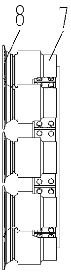 Rock breaking multi-arm cantilever tunneling machine carried with suspension cutters and method for constructing rock breaking multi-arm cantilever tunneling machine