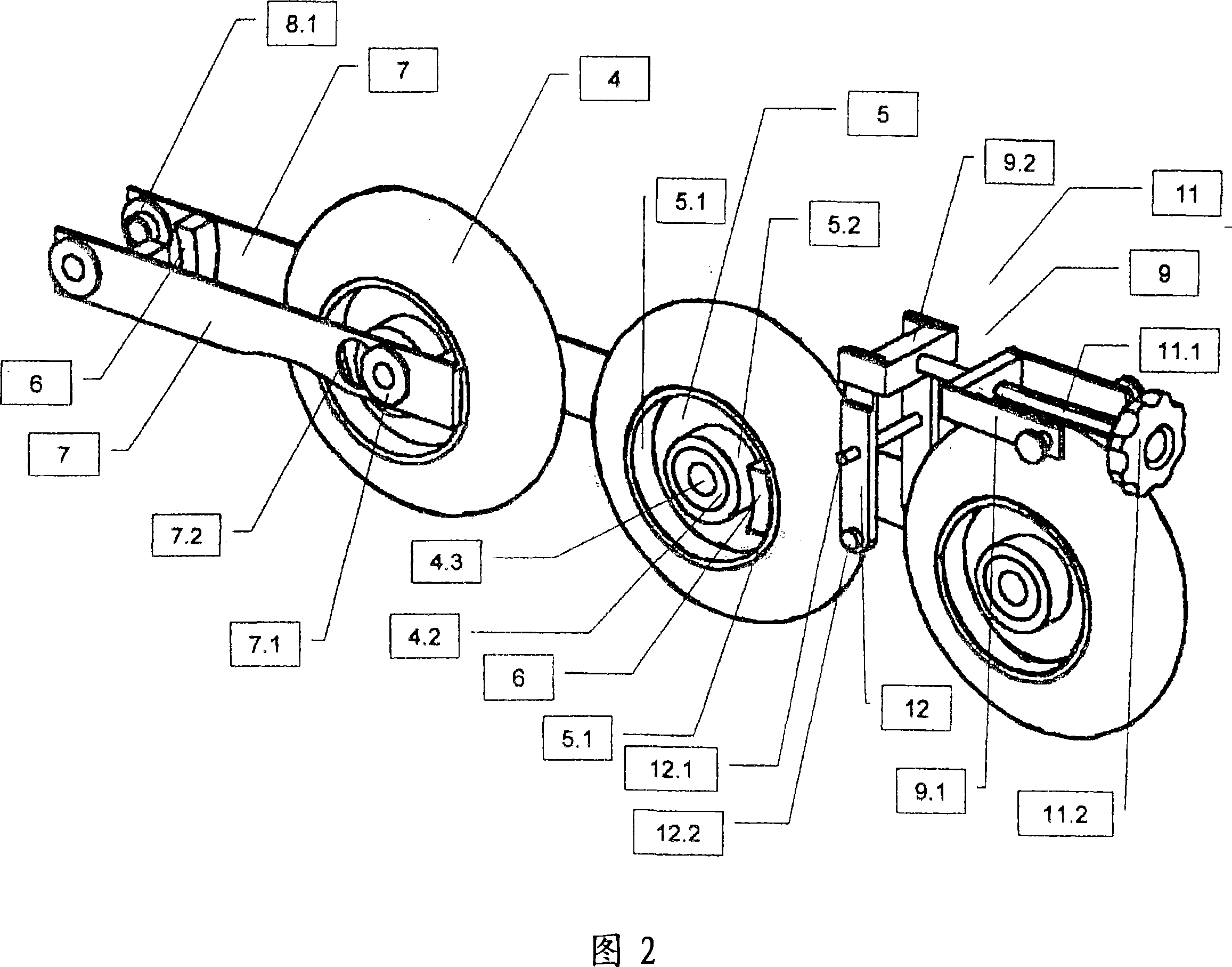 Braking device for roller skates