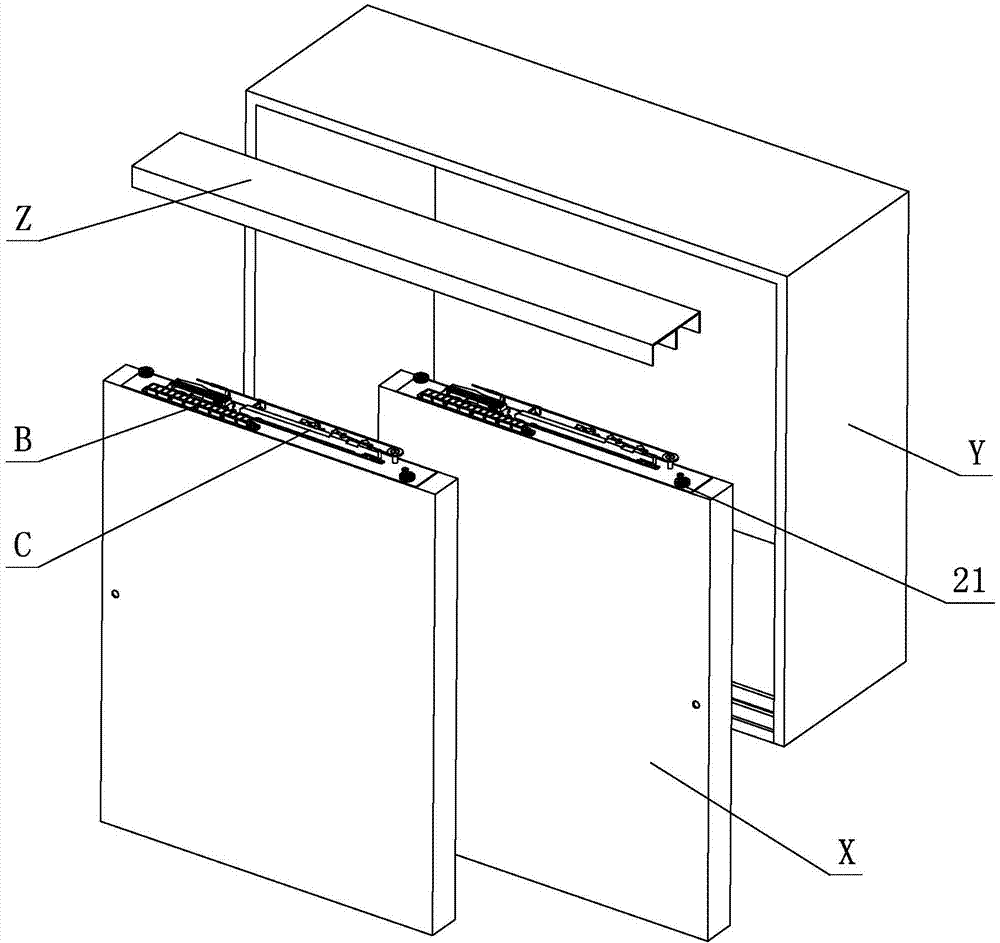 Damping press rebound adjusting device for sliding door