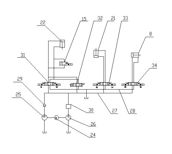 Automatic hydraulic molding machine for pulverized coal