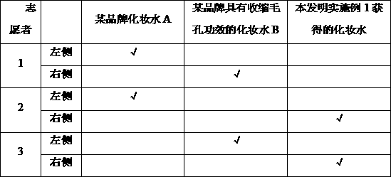 Toning lotion with astringency function and preparation method thereof