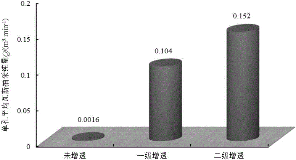 Multi-stage permeability increasing method for coal body containing gas