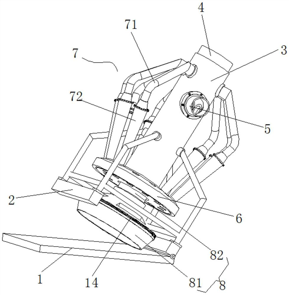 Filtering device capable of quickly treating sewage blockage