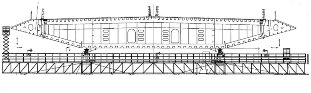 A folding bridge detection arm and detection vehicle