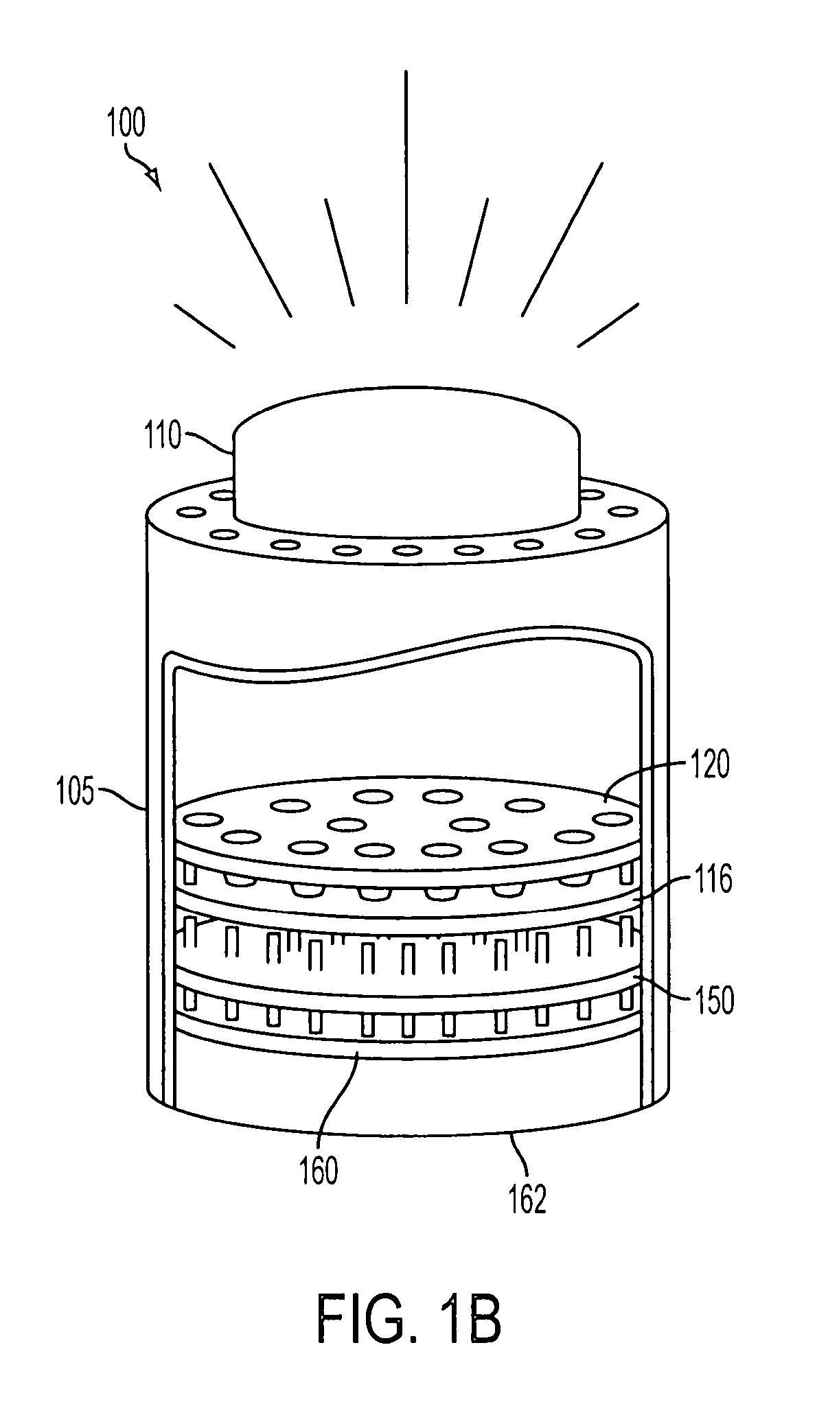 LED light pod with modular optics and heat dissipation structure