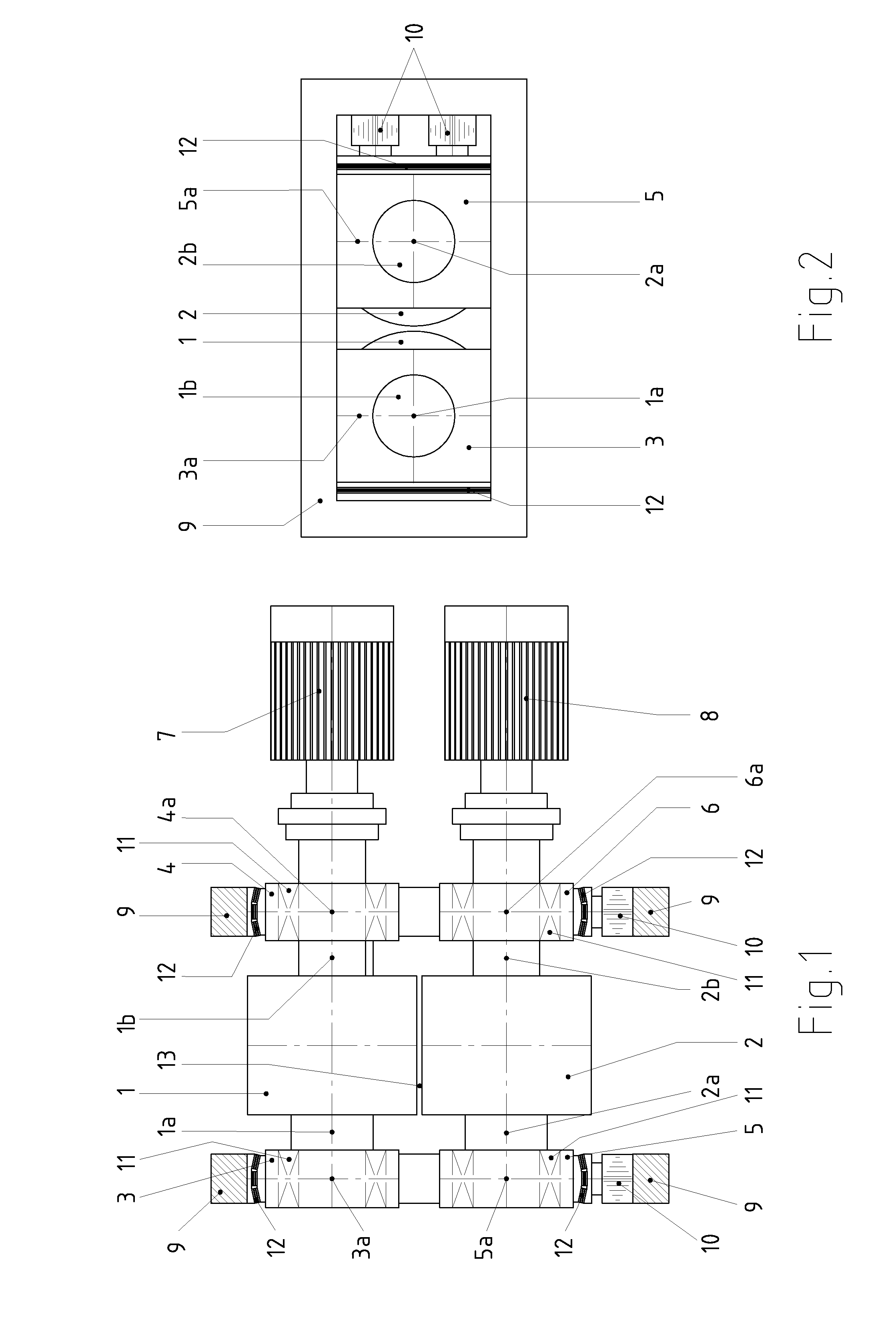 Roller mill for comminuting brittle grinding stock