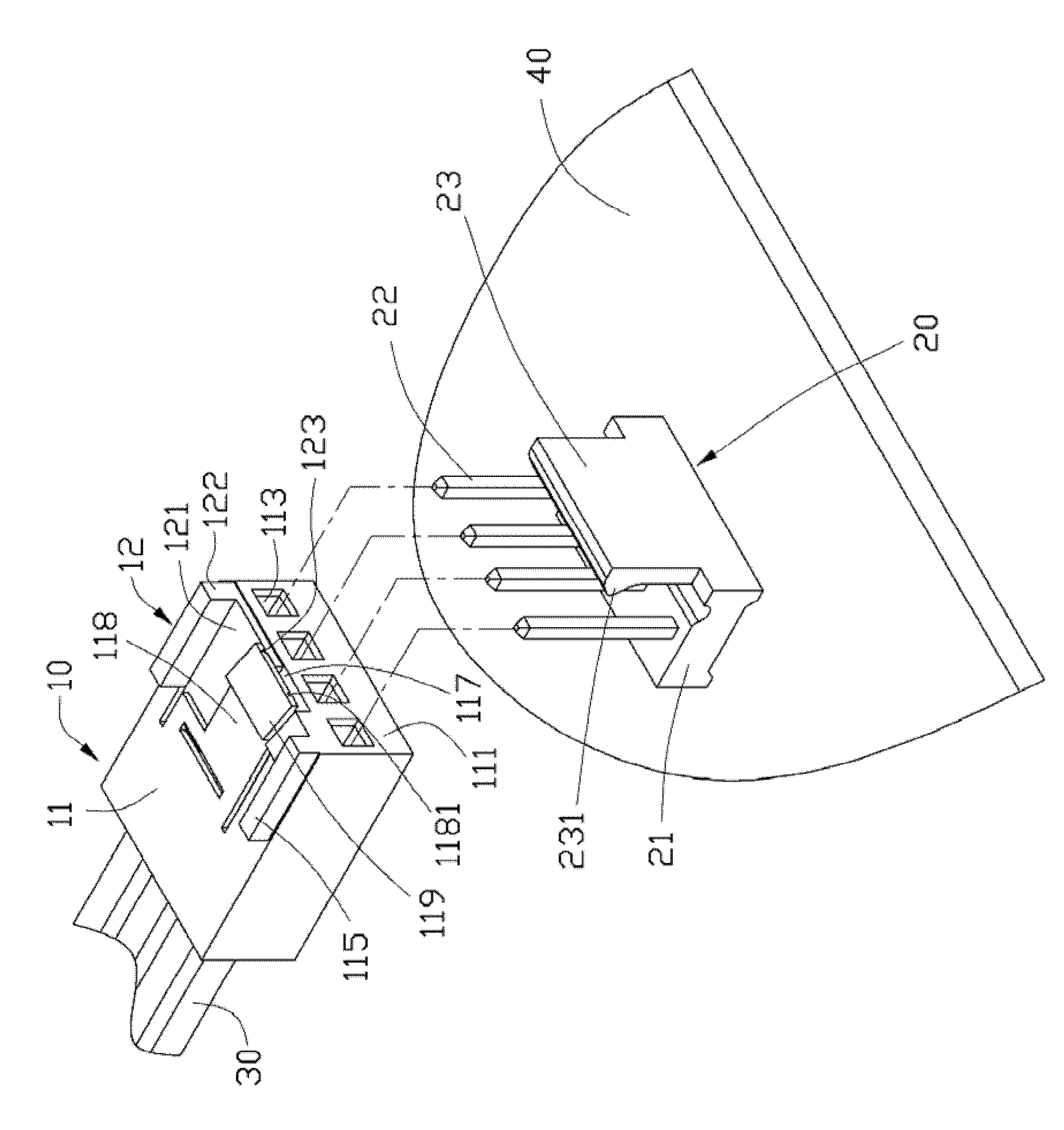 Electric connecting device and terminal thereof