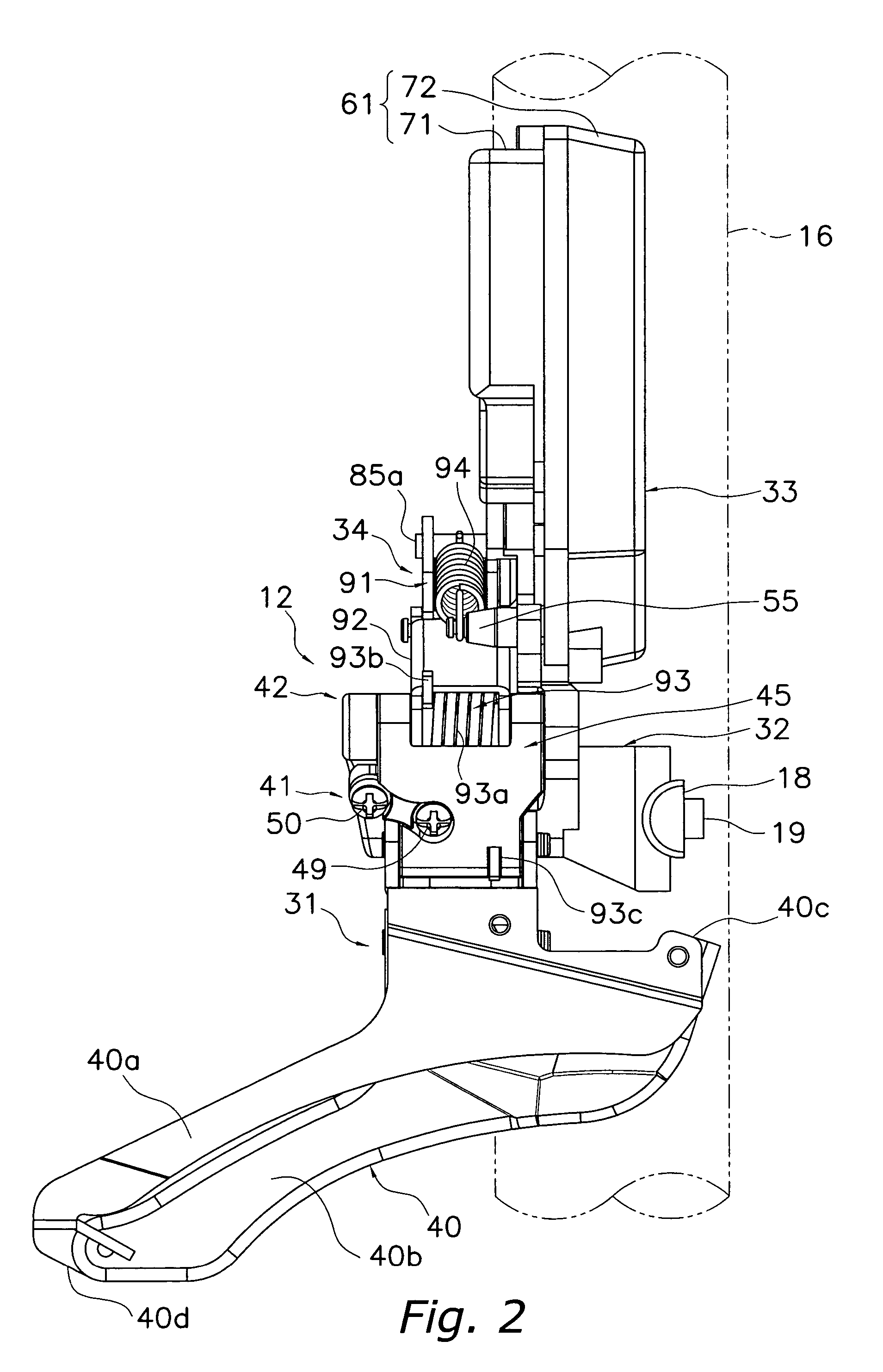 Electric bicycle derailleur