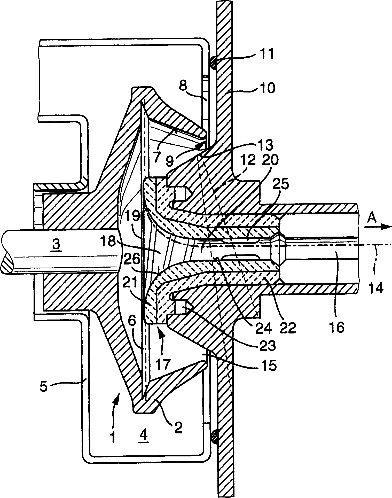 Thread tube of open end spinning arrangement