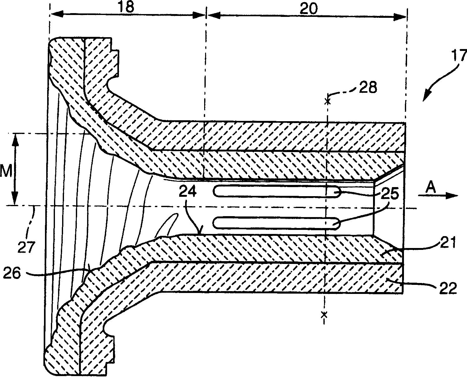 Thread tube of open end spinning arrangement