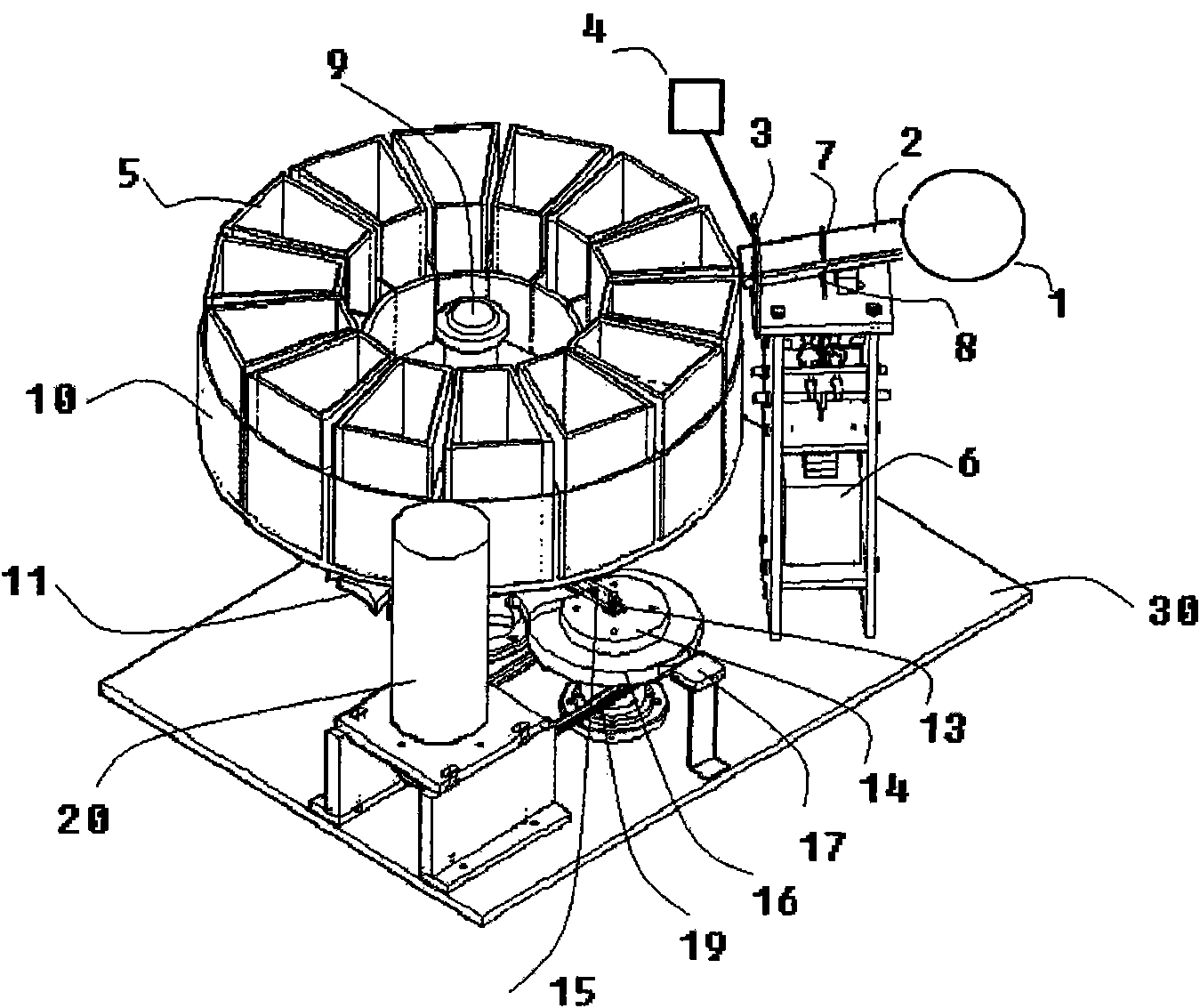 Counting packaging device and method