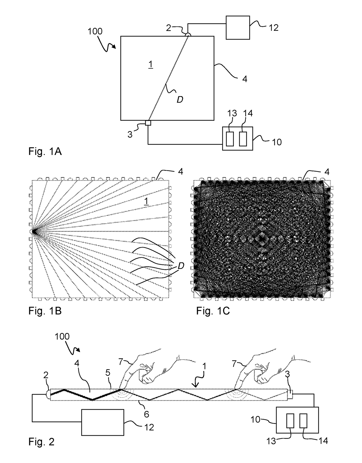 Tomographic processing for touch detection