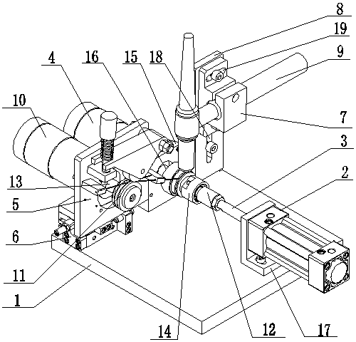 Rotary body part automatic argon arc welding device