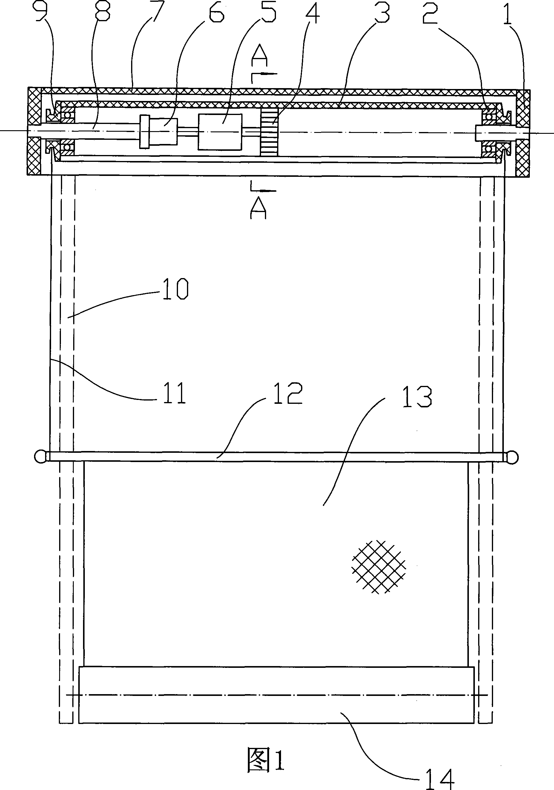 Novel dynamoelectric concealed mesh window