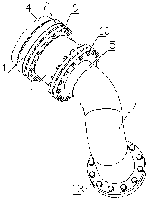 Turbine anti-vibration equalizing pipe