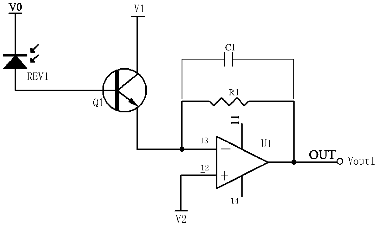 Infrared signal amplification circuit, processing circuit and infrared touch screen