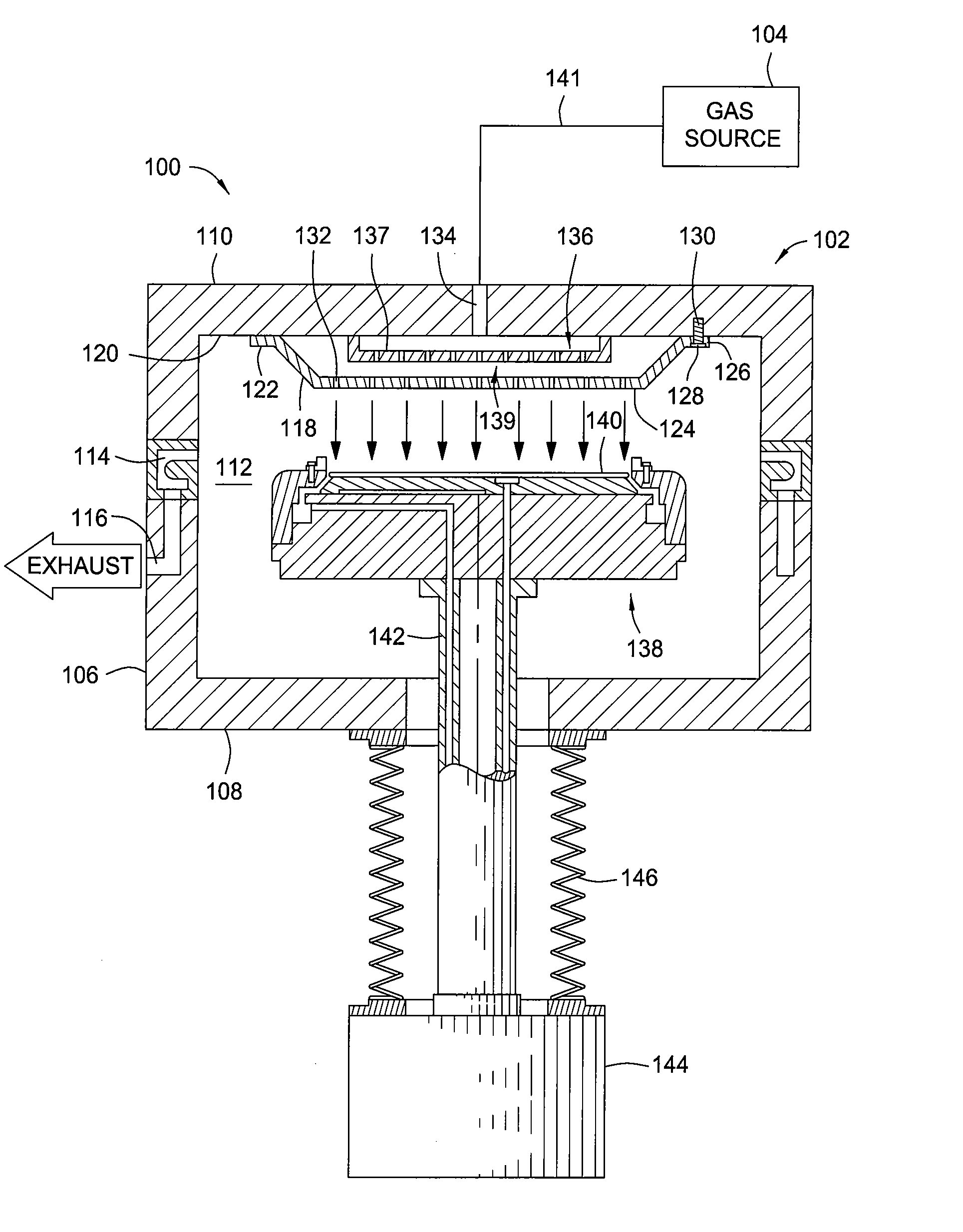 Unique passivation technique for a CVD blocker plate to prevent particle formation