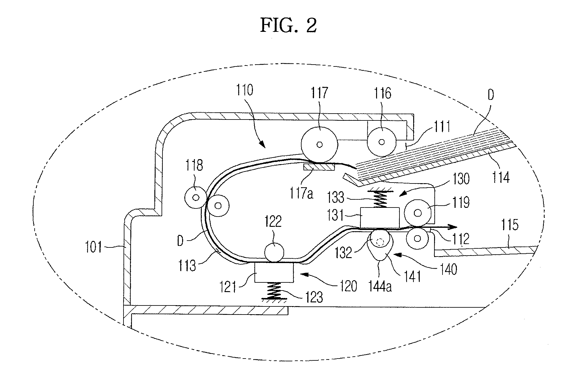 Image reading device and image forming apparatus having the same