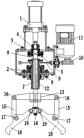 Claw-type manipulator with telescoping and rotating functions