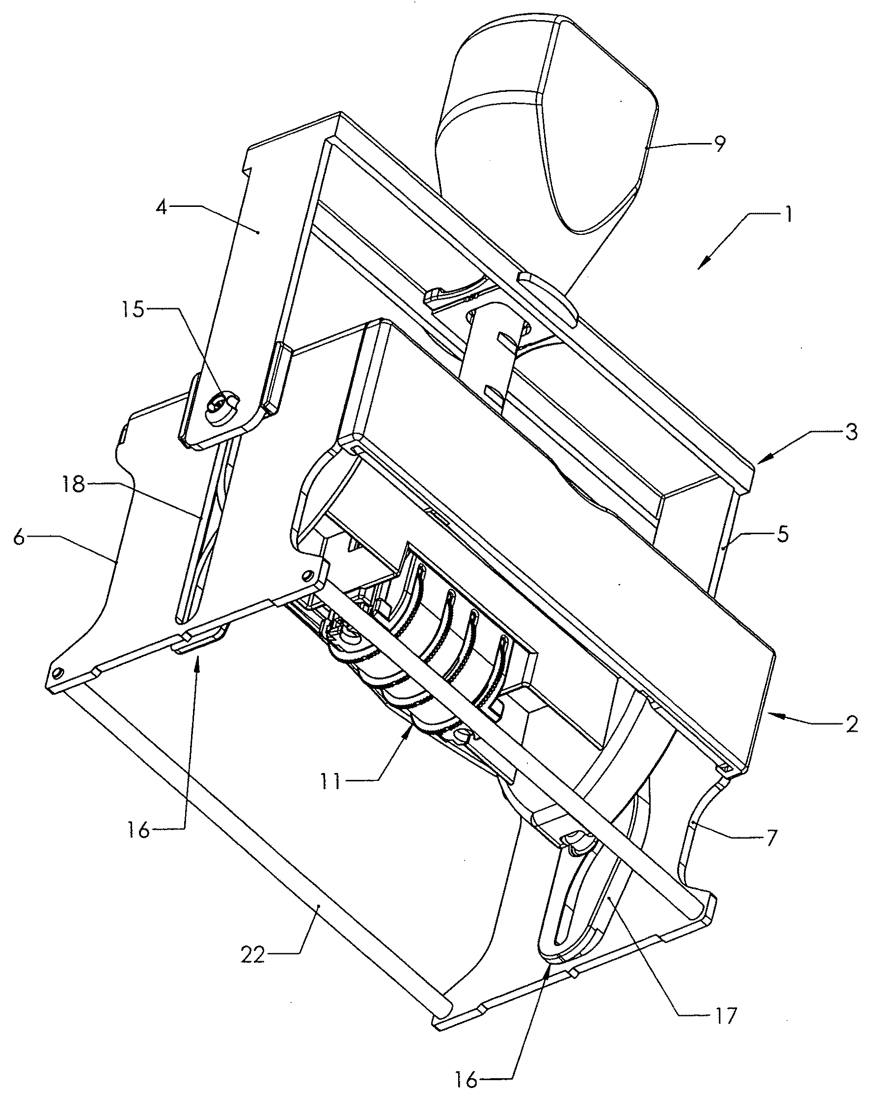 Self-inking hand stamp