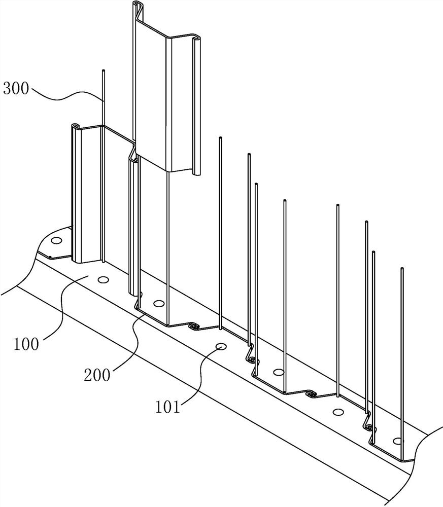 Positioning mechanism for steel sheet pile deep foundation pit support and mounting device of positioning mechanism