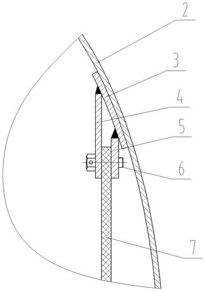 Supporting device and tank equipped with device