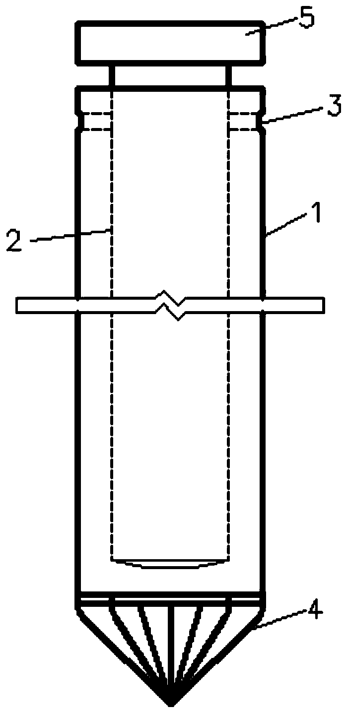 Deep tamping tube and construction method thereof