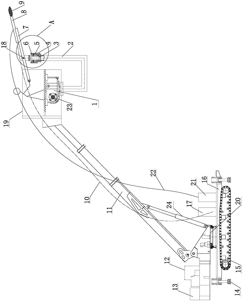 Mechanical-arm guniting operation platform