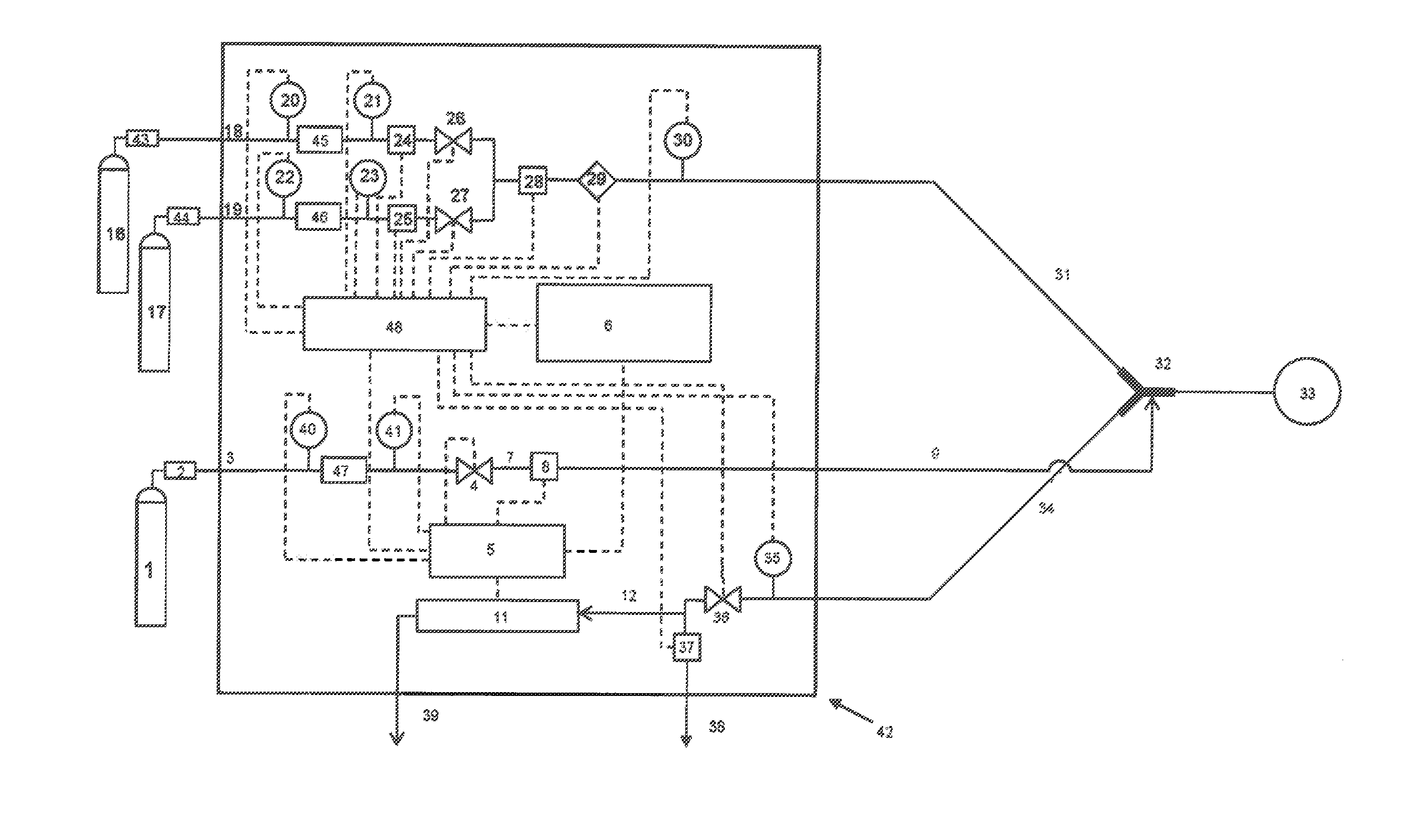 Dosimetric therapeutic gas delivery method for rapid dosimetry adjustment and optimization