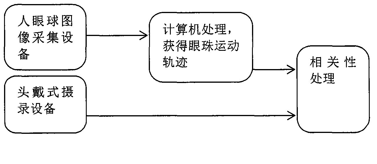 Method for acquiring optimal visual field through head-mounted video recording device