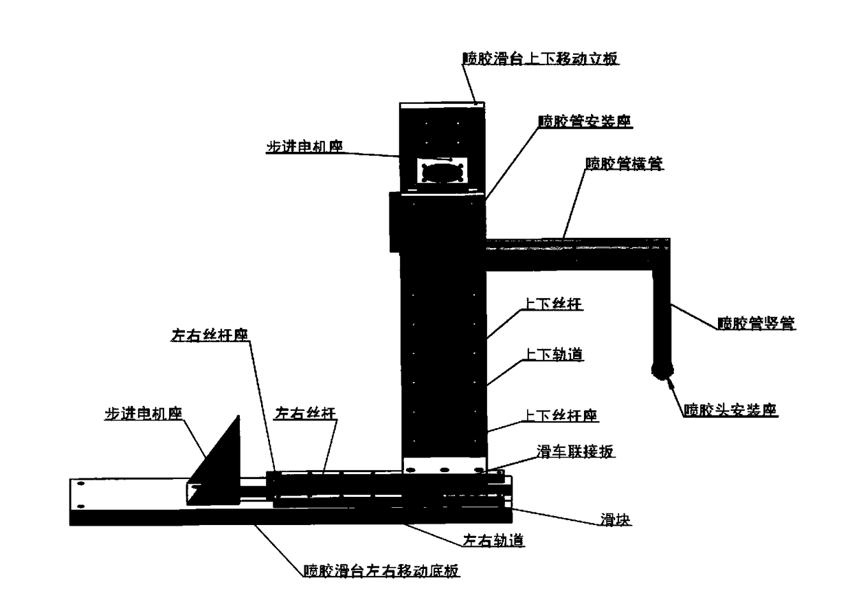 Tire automatic cleaning and rubber spraying all-in-one machine