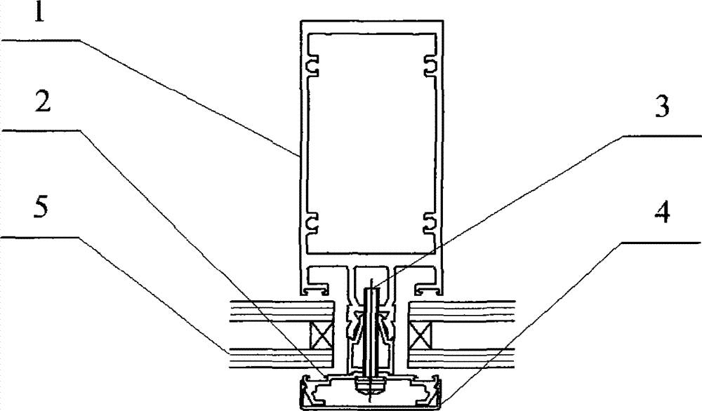 Plug-in type combined curtain wall