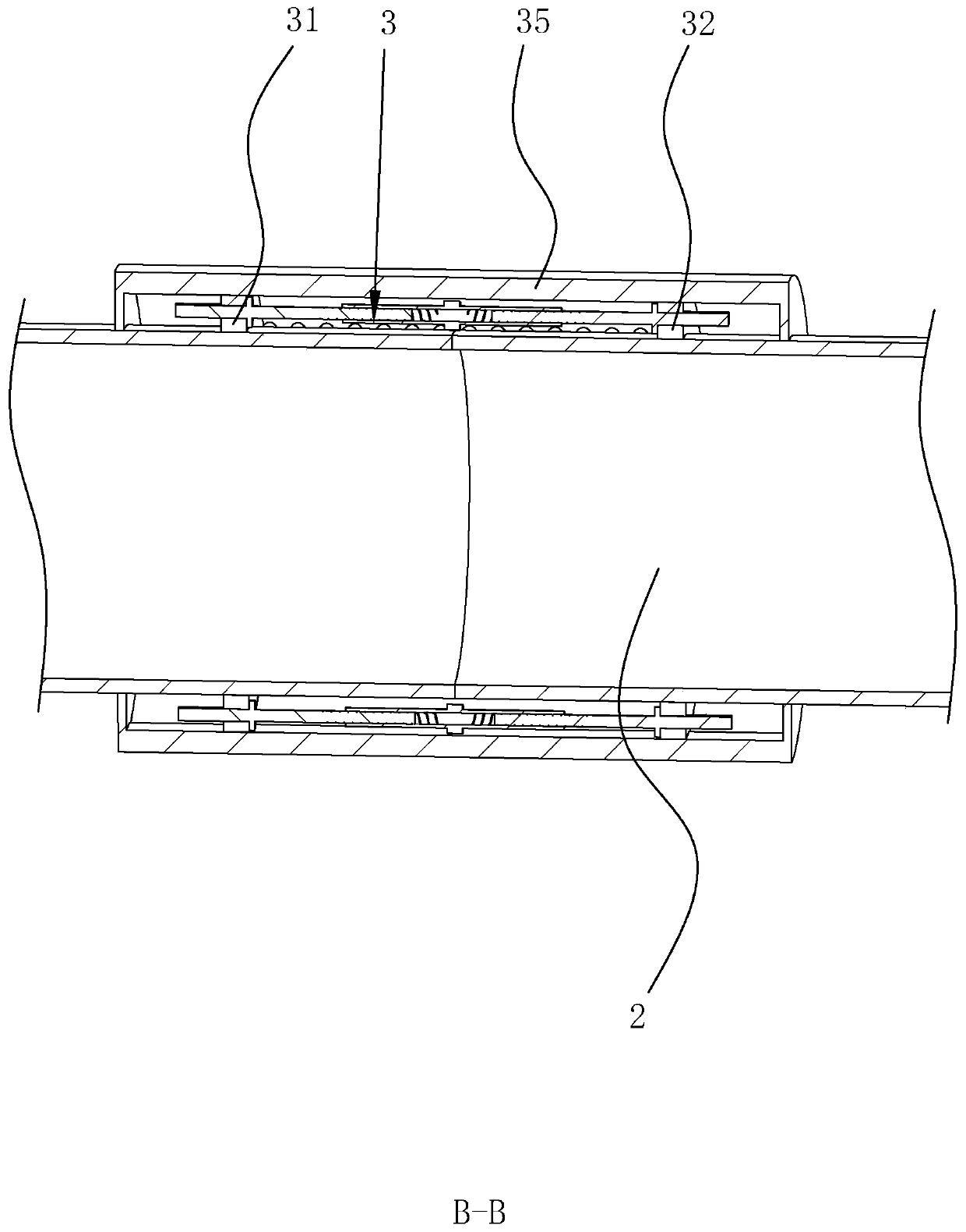 Heat supply pipeline connecting structure and construction method thereof