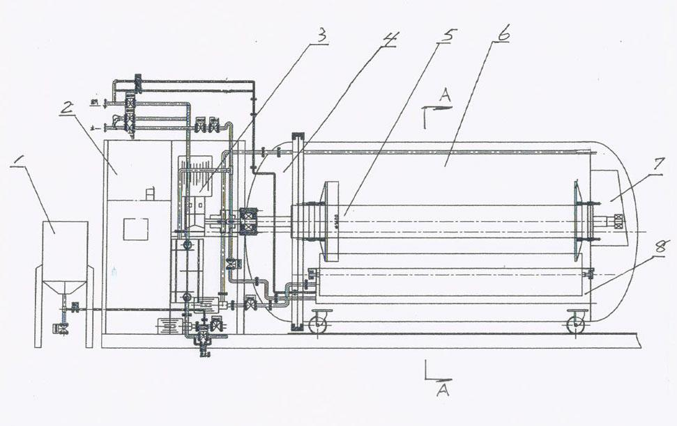 Reciprocating type yarn jig dyeing machine