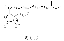 Application of compound Ochrephilone in preparing anti-tuberculosis medicine