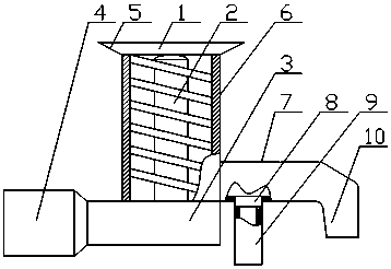 Electric anti-blocking drainage device for kitchen