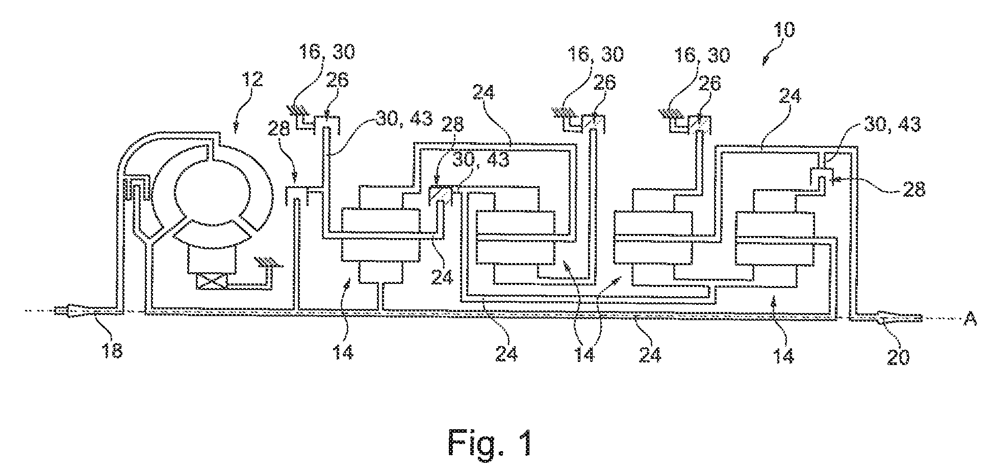 Switching device for a motor vehicle transmission and method for actuating a motor vehicle transmission