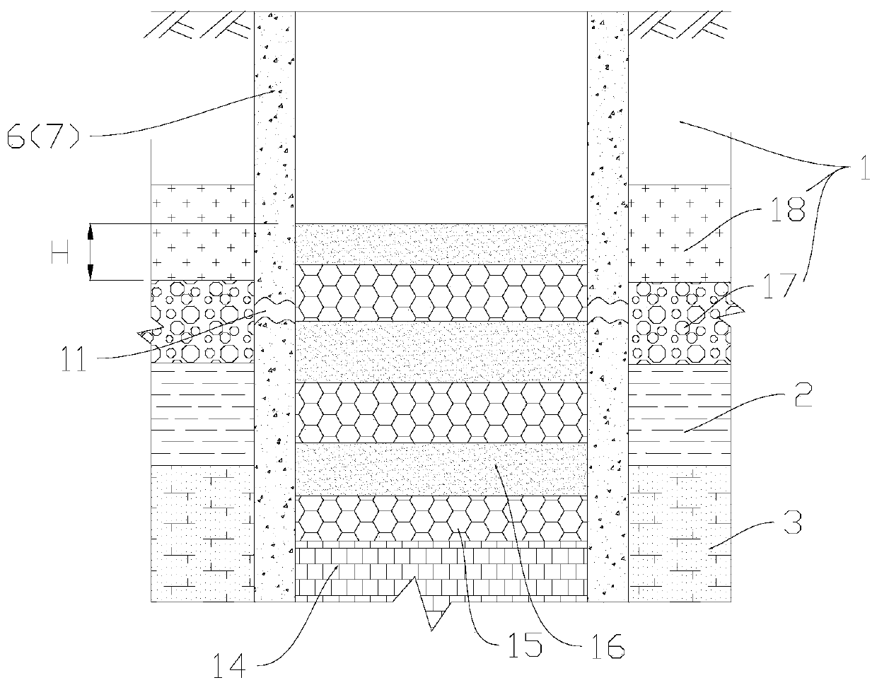 Prevention and treatment method for water inrush and sand bursting of thick surface soil thin bedrock drilling shaft