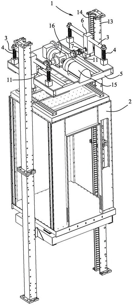 Embedded safety elevator