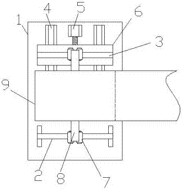 Decorative paper unwinding device with good width adaptability