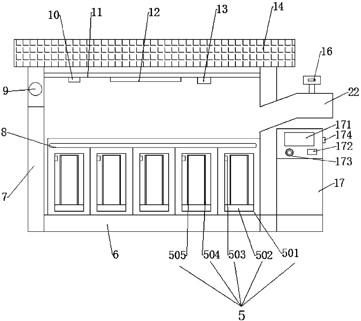 Garbage station intelligent managing and controlling system and operating method thereof