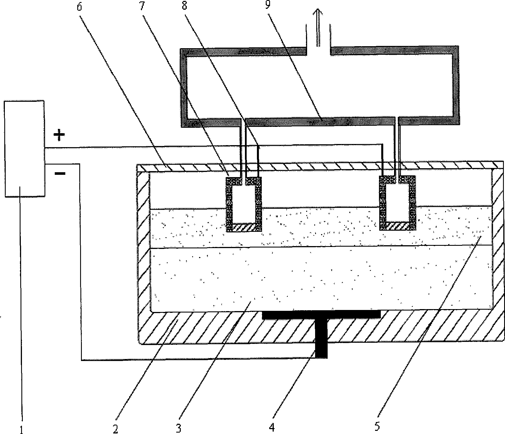 Slag nonpollution deoxygenation method capable of regulating anode oxygen partial pressure and device thereof