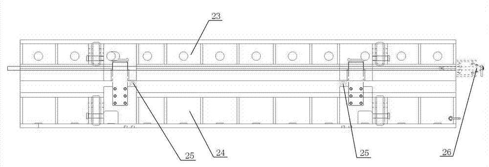 Stepless width adjusting mold of heavy-duty vehicle U-shaped crossbeam