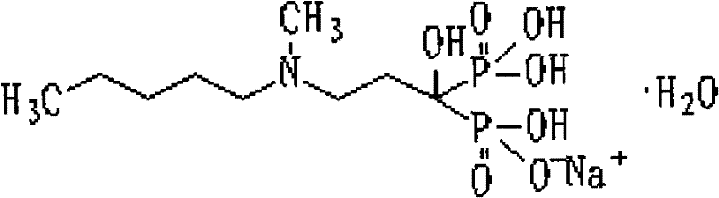 Preparation method of compound sodium ibandronate