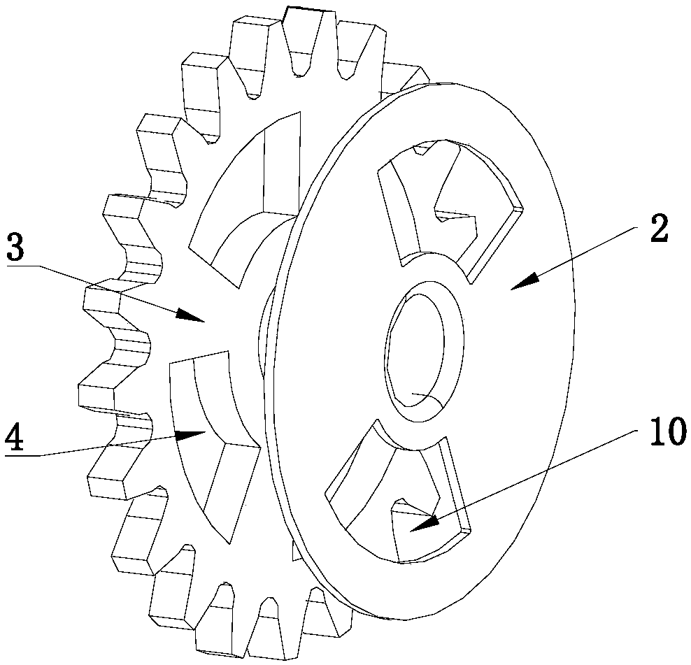 Air door adjusting device and gas stove